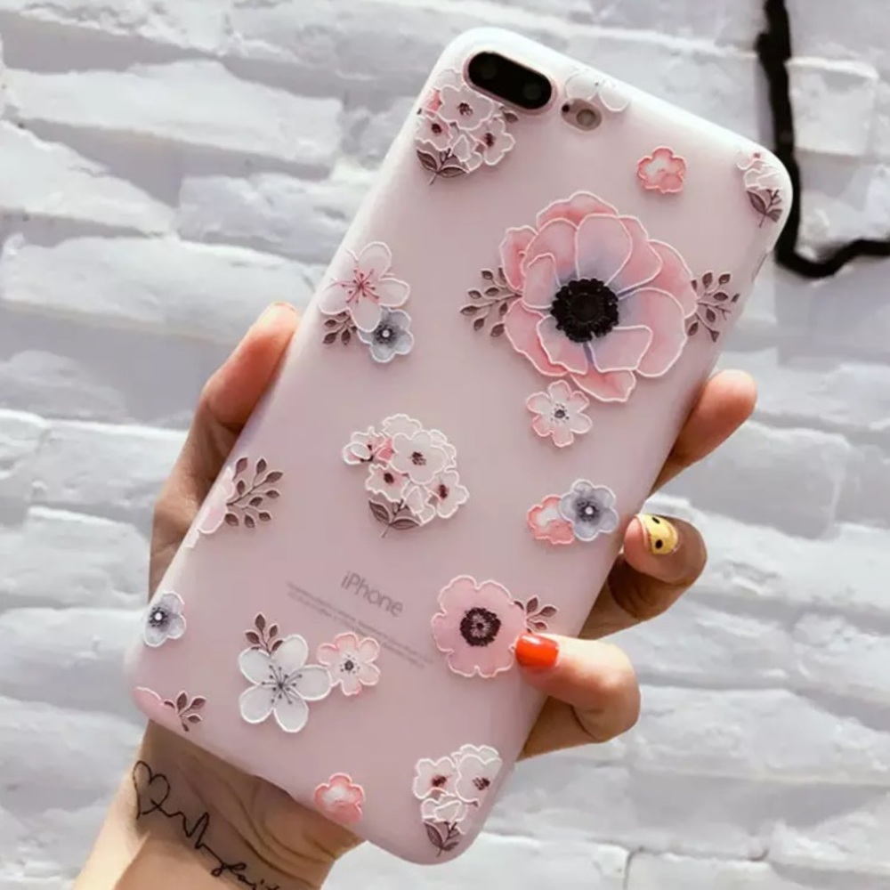 Floral Silicone iPhone Case